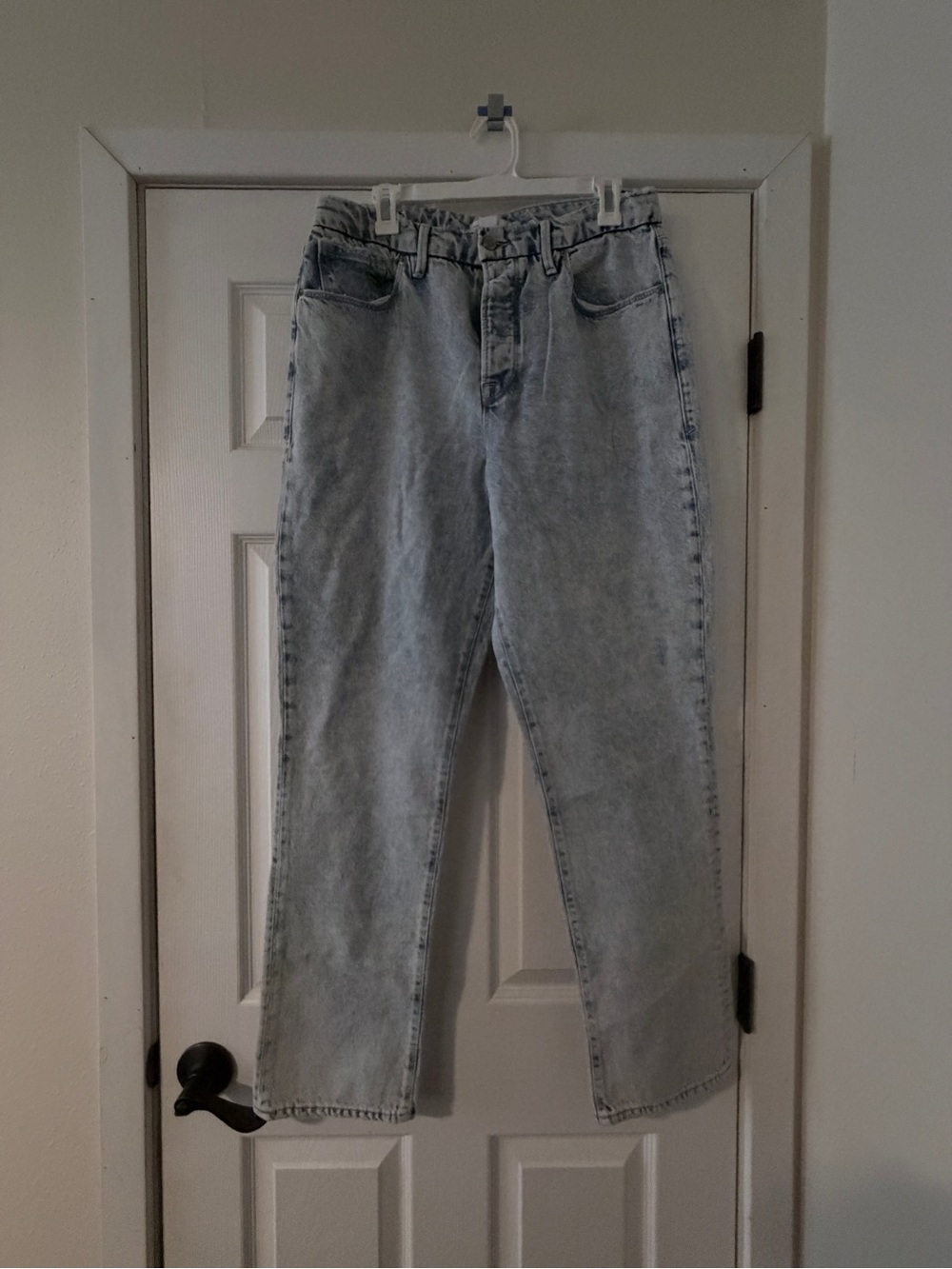 Good American Acid Wash Denim High-Rise Jeans